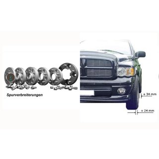 34mm pro Seite Spurverbreiterung Set 4 Stk. Dodge Ram 1500 2002-2018